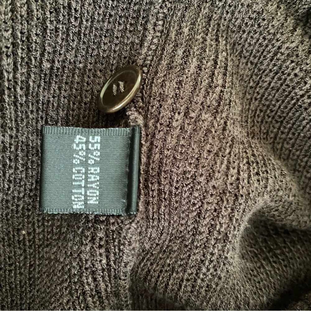 Brown Button-Up Cardigan - Picture 6 of 9